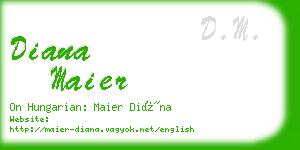 diana maier business card